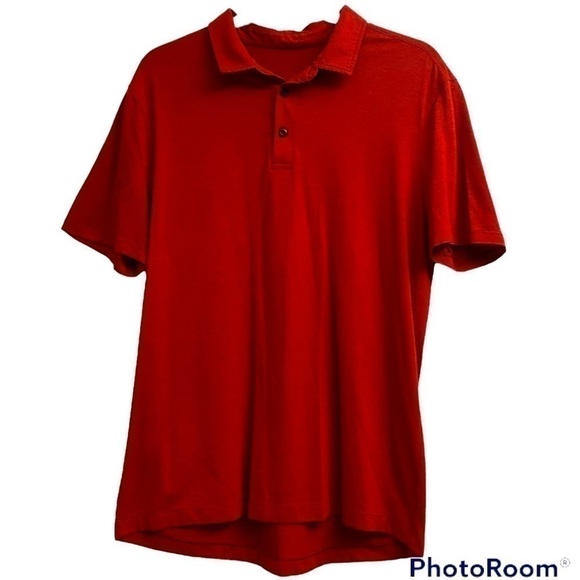 LULULEMON EVOLUTION CAYENNE POLO COLLARED SHIRT - Picture 1 of 5
